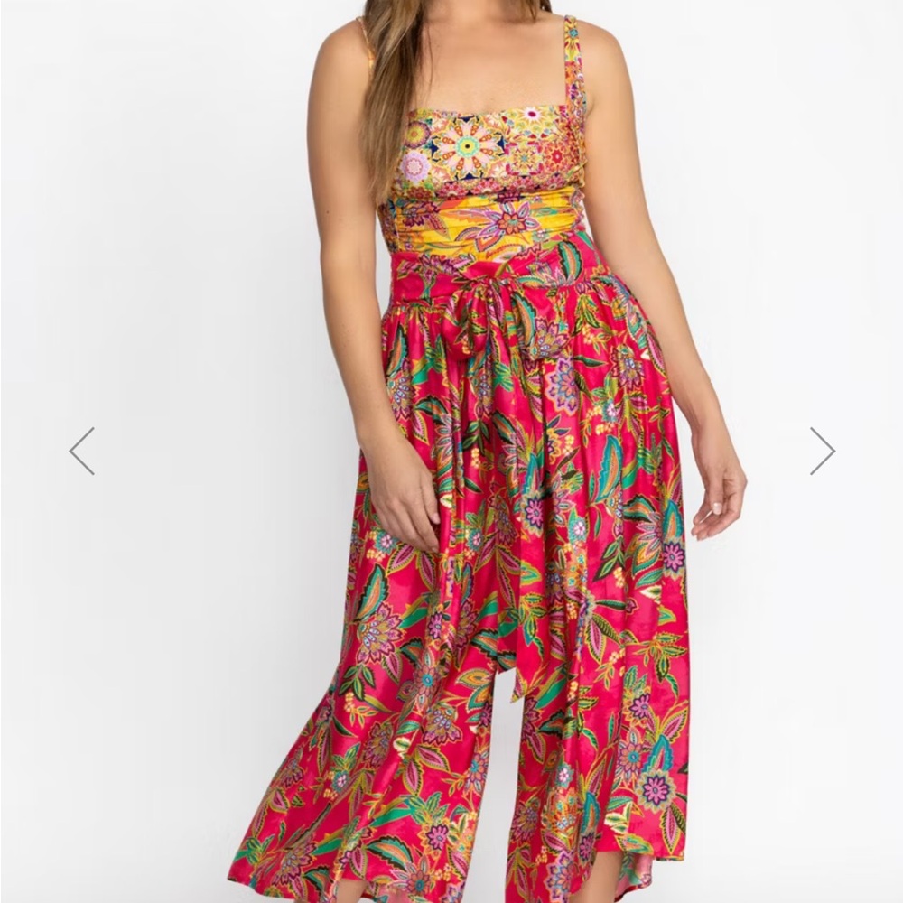 NWT Johnny Was palazzo cropped pant size M
